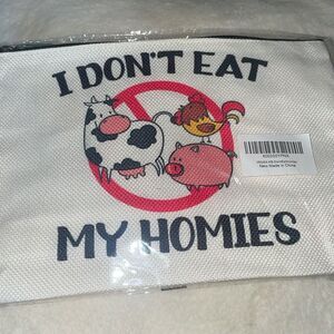 I don’t eat my homies Animal Farm Funny Makeup Travel Bag Gift